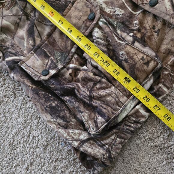 Vintage Remington Camo Jacket Mens L Real Tree Hunting Full Zip Pockets Green - Picture 9 of 9